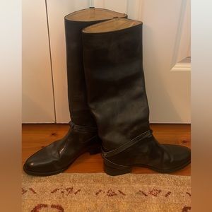 Frye black western style riding boots